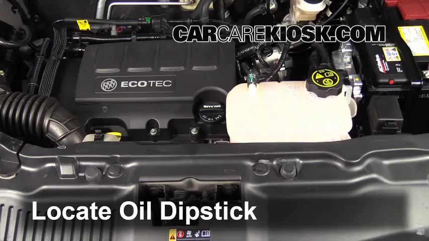 2014 Buick Encore 1.4L 4 Cyl. Turbo Oil Check Oil Level